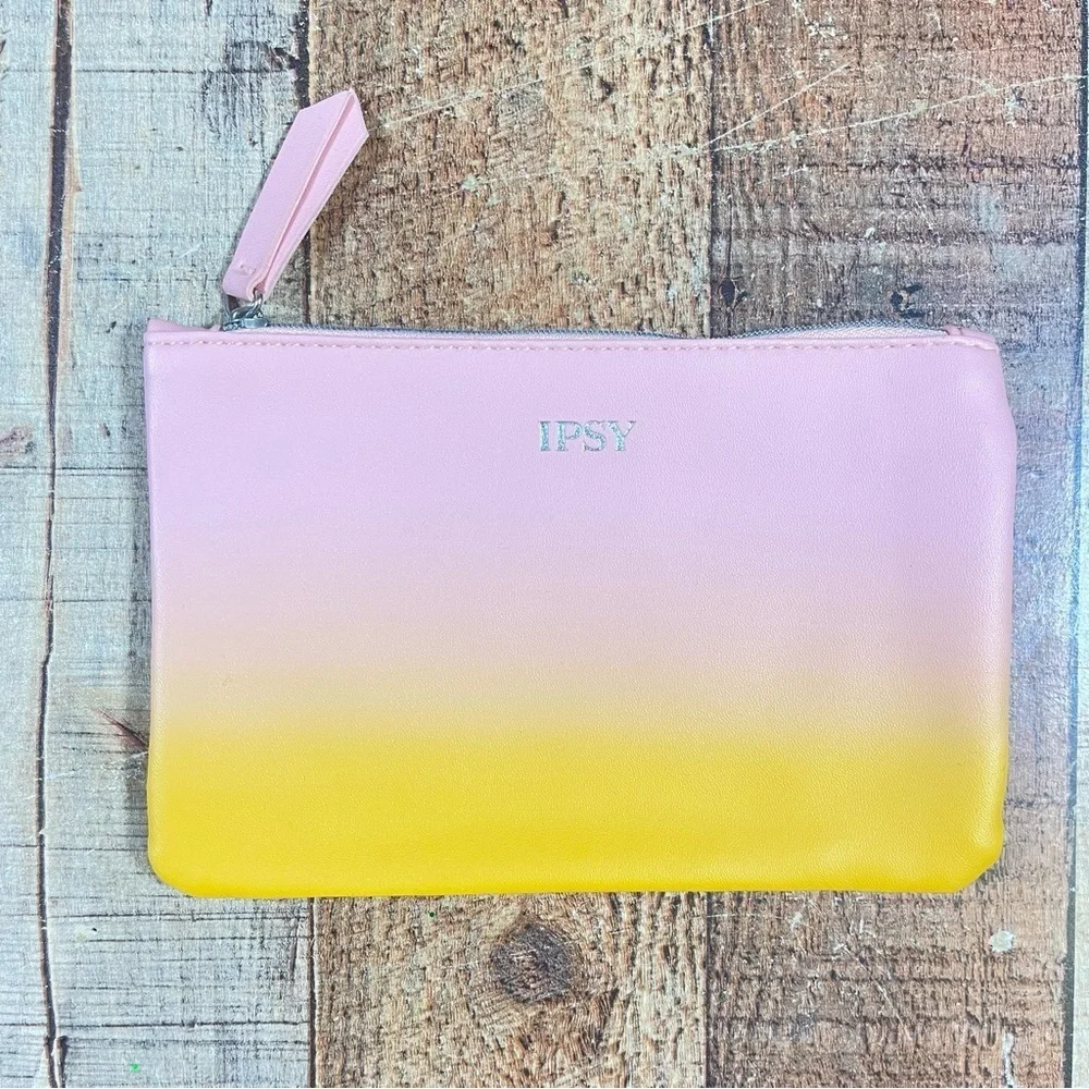 Ipsy Marble Pastel Watercolor Soft Pink Girly Feminine Makeup Bag Bundle